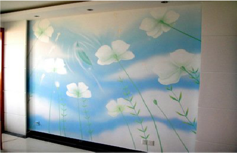 兴山画墙绘怎么画好白云的蓬松感？