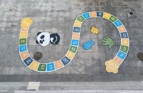 兴山地面游戏彩绘