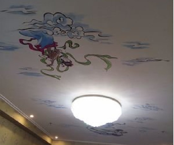 兴山如何快速绘制天花板上的手绘墙？