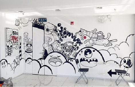 兴山手绘墙并非传统涂鸦。