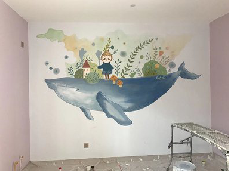 兴山手绘墙的特点及优势。